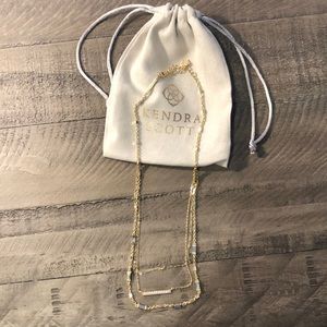 Kendra Scott layered gold necklace